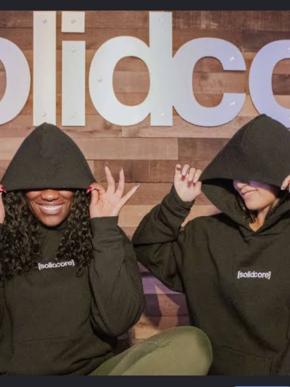 ISO - Solidcore Solidays Black Hoodie with [solidcore] Chest Logo size Sm / Med